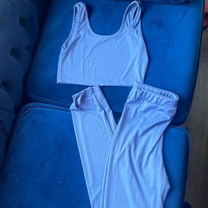 🩵💙 Crop Top / Pant Set Blue NWOT 🩵💙